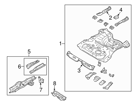 Fiesta REAR FLOOR & RAILS 2