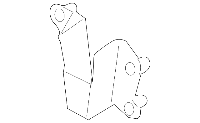 AE8Z-17A750-B Деталь BUMPER BRACKET, LEFT