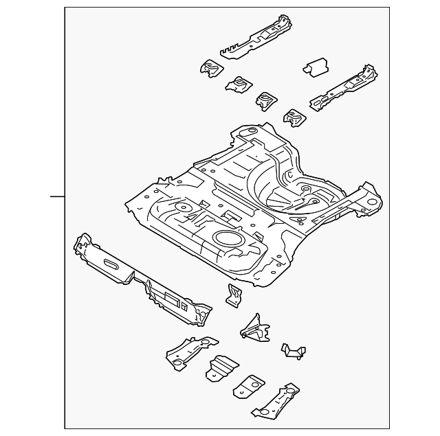 AE8Z-5811215-A Деталь REAR FLOOR PAN