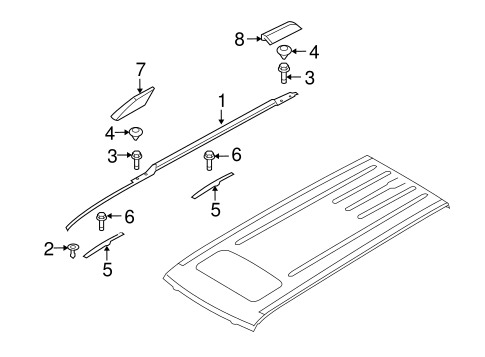 Body/Luggage Carrier for 2013 Ford Flex #1