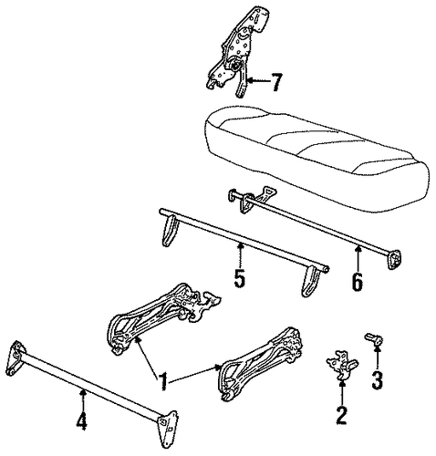 Windstar REAR SEAT COMPONENTS 3