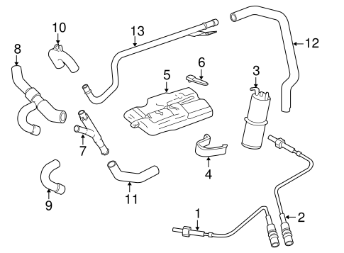 Emission Components for 1998 BMW 740i #0