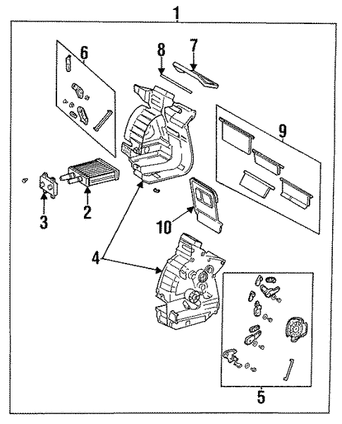 Heater Components for 1997 Ford Aspire #0