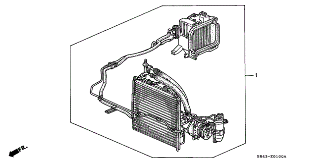 BODY / AIR CONDITIONING/KIT for 1993 Honda CIVIC SEDAN #1