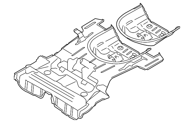 31440726 Деталь REAR FLOOR PAN
