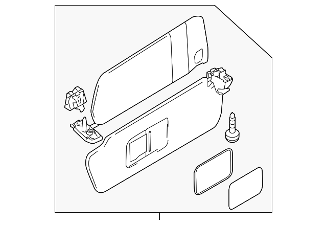 958-731-551-12-9U1 Деталь SUNVISOR, LEFT