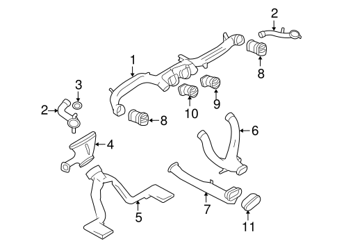 Body/Ducts for 2009 Ford Taurus X #2