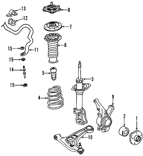 FRONT SUSPENSION/SUSPENSION COMPONENTS for 2006 Scion xA #2