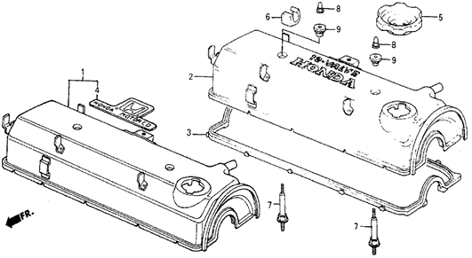 Cylinder Head Cover for 1987 Honda Civic #0