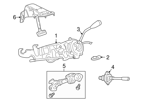 Dakota STEERING COLUMN ASSEMBLY