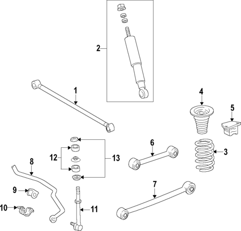 Rear Suspension for 2013 Toyota FJ Cruiser #1