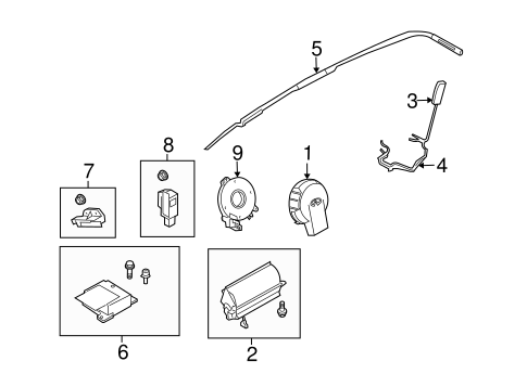 Air Bag Components for 2007 Infiniti FX35 #0