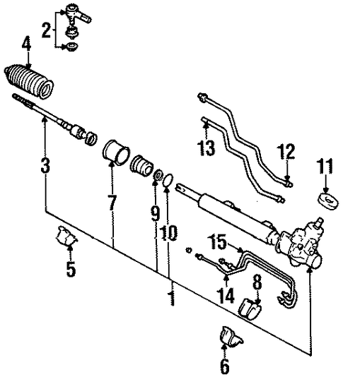 Metro STEERING GEAR & LINKAGE 4