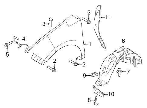 Body/Fender & Components for 2013 Ford Edge #1