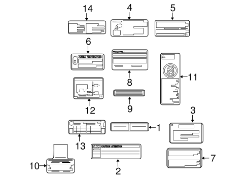 BODY/LABELS for 2008 Toyota Yaris #1