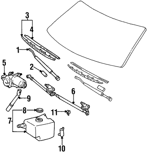 ELECTRICAL/WIPERS for 1996 Toyota T100 #1