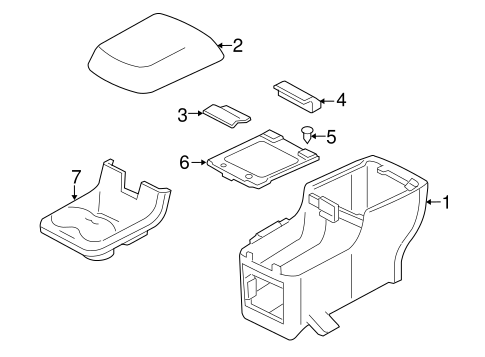 Body/Rear Console for 2009 Ford Taurus X #1