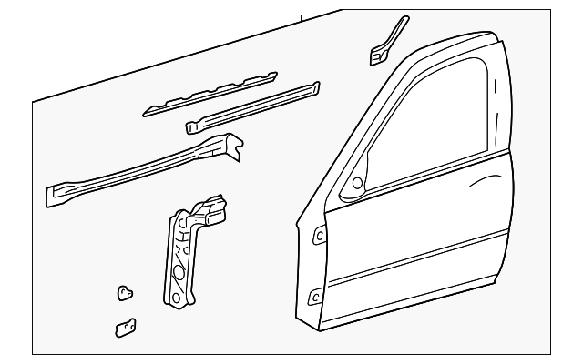 22702413 Деталь DOOR SHELL, LEFT