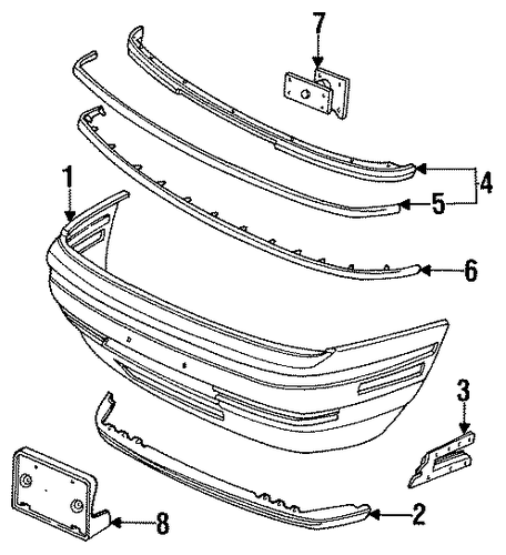 Taurus BUMPER & COMPONENTS - FRONT