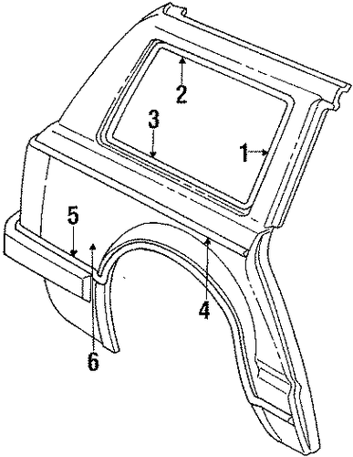 Lynx EXTERIOR TRIM - QUARTER PANEL 2