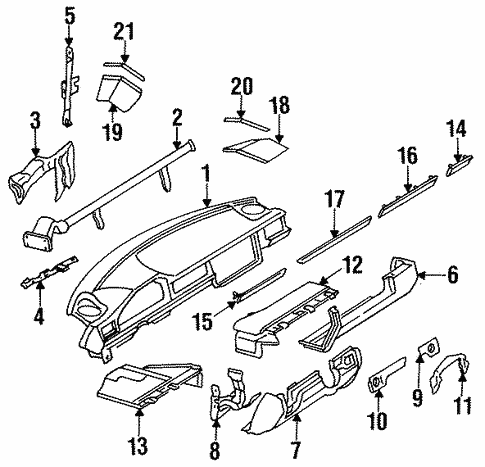Instrument Panel for 1995 Mercedes-Benz E 320 #0