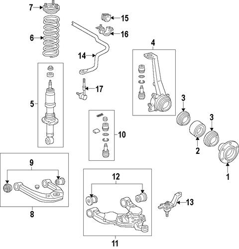 FRONT SUSPENSION/SUSPENSION COMPONENTS for 2014 Toyota Tundra #1