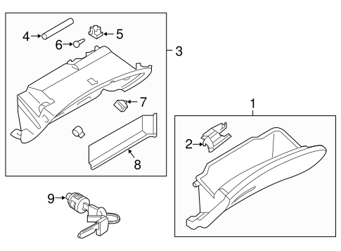 Glove Box for 2015 Infiniti Q50 #0