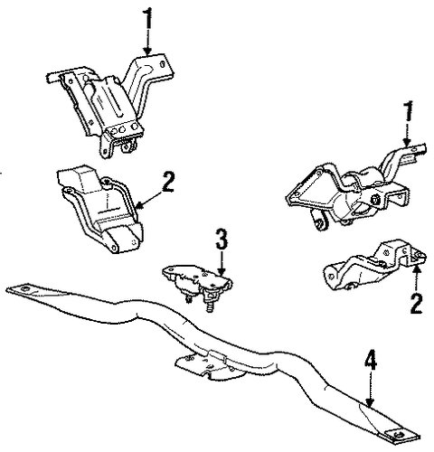 Town Car ENGINE & TRANS MOUNTING