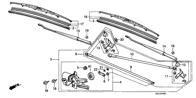 ELECTRICAL / EXHAUST / HEATER / FUEL/FRONT WINDSHIELD WIPER for 1989 Honda ACCORD HATCHBACK #1
