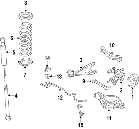 REAR SUSPENSION/REAR SUSPENSION for 2016 Toyota Prius #1