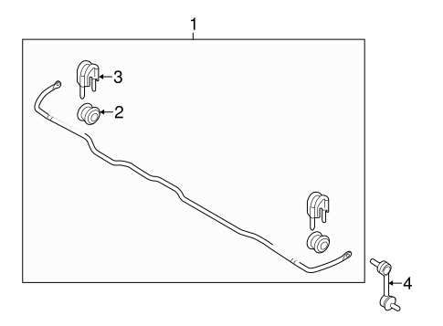Stabilizer Bar & Components for 2011 Kia Sorento #1