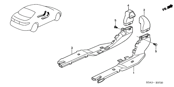 INTERIOR / BUMPER/DUCT for 2004 Honda ACCORD SEDAN #1