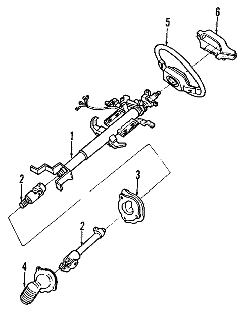 Steering Column for 1990 Ford Probe #0
