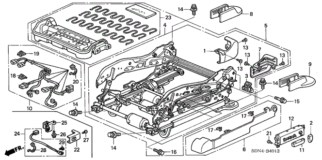 INTERIOR / BUMPER/FRONT SEAT COMPONENTS (L.) (8WAY POWER SEAT) for 2006 Honda ACCORD COUPE #1
