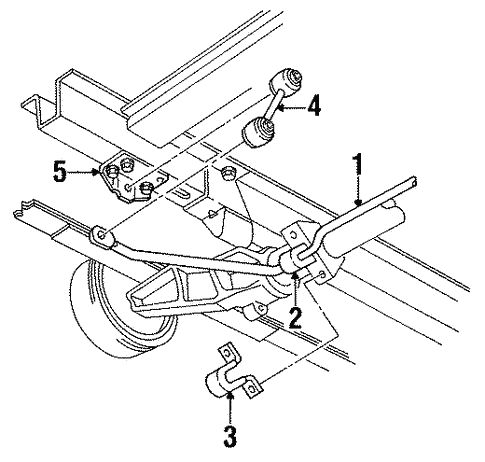 Stabilizer Bar & Components for 1993 Chrysler Town & Country #0
