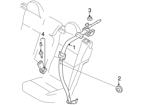 Rear Seat Belts for 2011 Volvo C70 #0