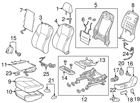 ELECTRICAL/POWER SEATS for 2015 Toyota Avalon #3