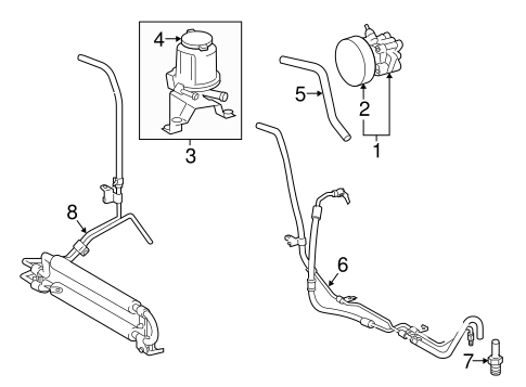 STEERING/PUMP & HOSES for 2016 Toyota Tacoma #1