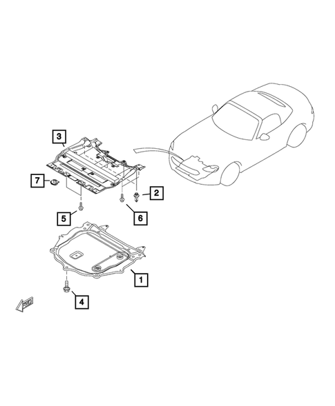 Under Body Protection for 2019 Fiat 124 Spider #0
