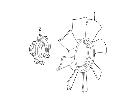 Cooling Fan for 2000 Ford Ranger #0