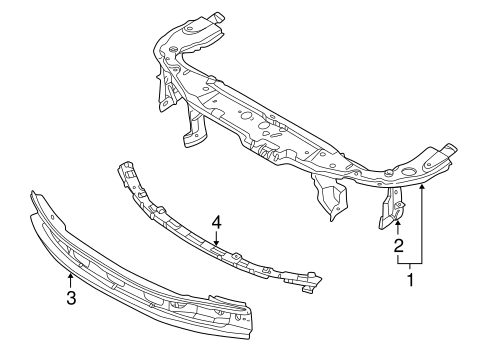 9-5 RADIATOR SUPPORT