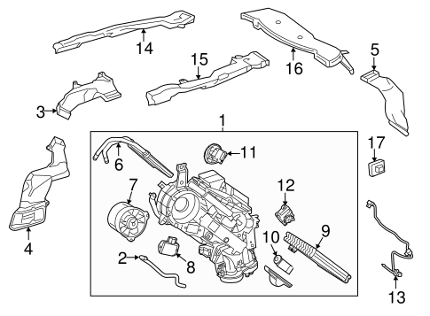 HVAC/REAR HEATER for 2014 Toyota Highlander #1