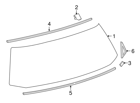 BODY/GLASS - LIFT GATE for 2012 Scion iQ #1