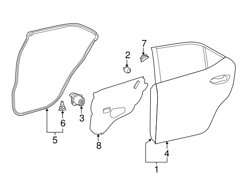 BODY/DOOR & COMPONENTS for 2016 Toyota Corolla #1