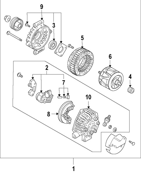 Alternator for 2013 Mazda CX-9 #2