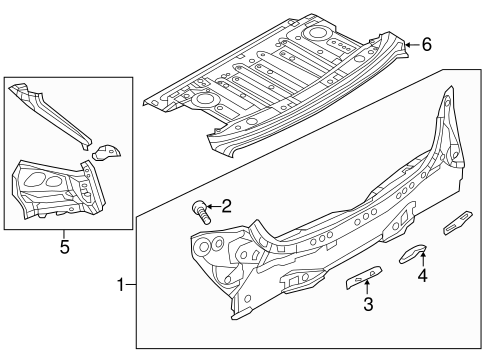 Rear Body for 2014 Mazda 6 #0