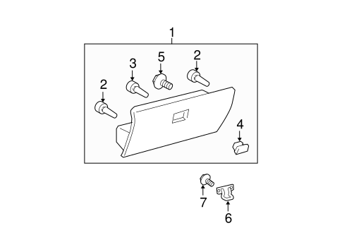 BODY/GLOVE BOX for 2006 Scion xB #1