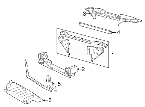 LS RADIATOR SUPPORT