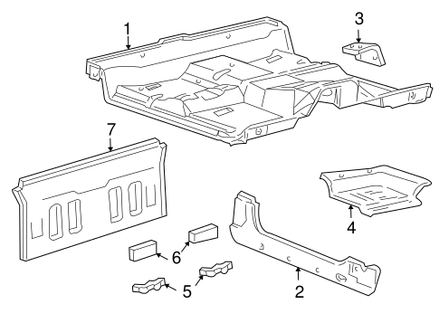 Body/Floor - Cab for 2002 Ford F-150 #1