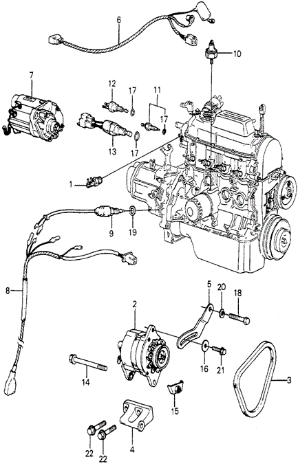 Bracket, Alternator Bracket, Alternator